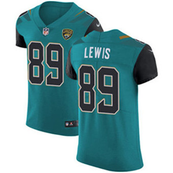 Nike Jaguars #89 Marcedes Lewis Teal Green Team Color Men's Stitched NFL Vapor Untouchable Elite Jersey
