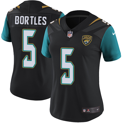Nike Jaguars 5 Blake Bortles Black Women Vapor Untouchable Limited Player Jersey