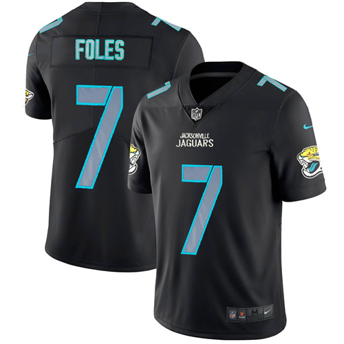 Nike Jaguars 7 Nick Foles Black Impact Rush Limited Jersey