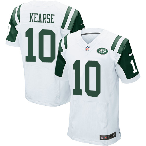 Nike Jets #10 Jermaine Kearse White Men's Stitched NFL Elite Jersey
