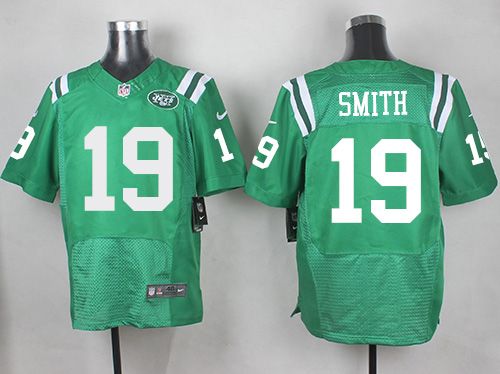 Nike Jets #19 Devin Smith Green Men's Stitched NFL Elite Rush jerseys