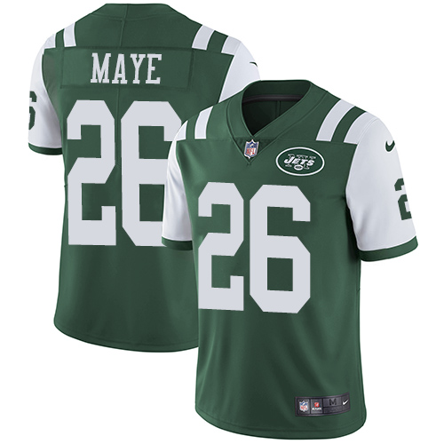 Nike Jets #26 Marcus Maye Green Team Color Men's Stitched NFL Vapor Untouchable Limited Jersey