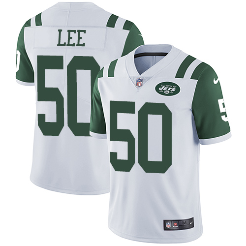 Nike Jets #50 Darron Lee White Men's Stitched NFL Vapor Untouchable Limited Jersey