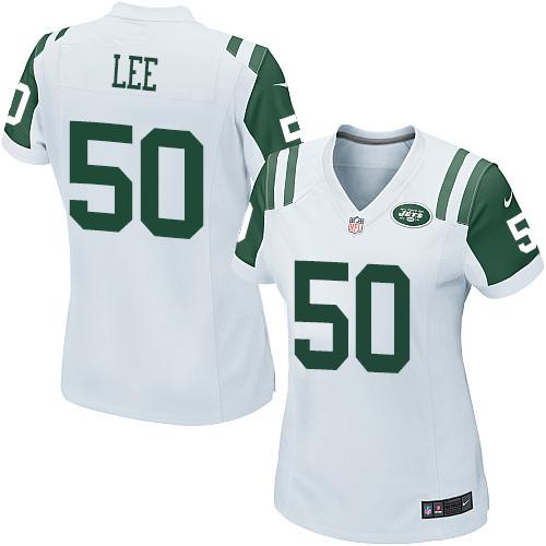 Nike Jets #50 Darron Lee White Women's Stitched NFL Elite Jersey
