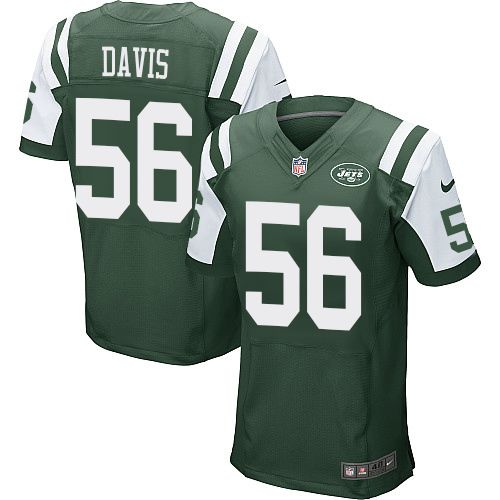 Nike Jets #56 Demario Davis Green Team Color Men's Stitched NFL Elite Jersey