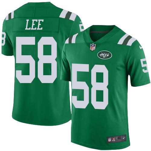 Nike Jets #58 Darron Lee Green Men's Stitched NFL Elite Rush Jersey