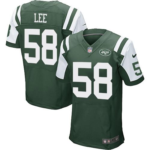 Nike Jets #58 Darron Lee Green Team Color Men's Stitched NFL Elite Jersey