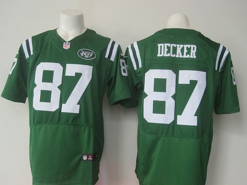 Nike Jets #87 Eric Decker Green Men's Stitched NFL Elite Rush Jersey