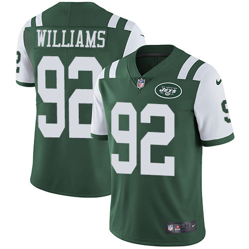 Nike Jets #92 Leonard Williams Green Team Color Men's Stitched NFL Vapor Untouchable Limited Jersey