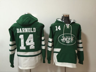 Nike Jets 14 Sam Darnold Green All Stitched Sweatshirt