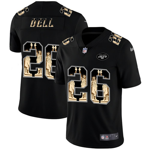 Nike Jets 26 Le'Veon Bell Black Statue Of Liberty Limited Jersey