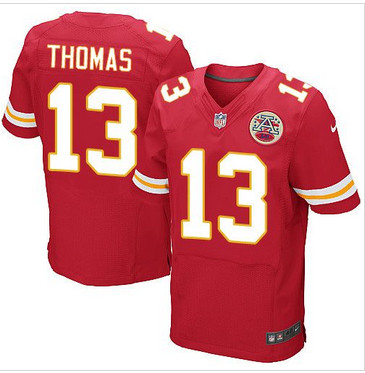 Nike Kansas City Chiefs #13 De'Anthony Thomas Red Team Color Men's Stitched NFL Elite Jersey