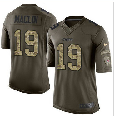 Nike Kansas City Chiefs #19 Jeremy Maclin Green Men's Stitched NFL Limited Salute to Service Jersey