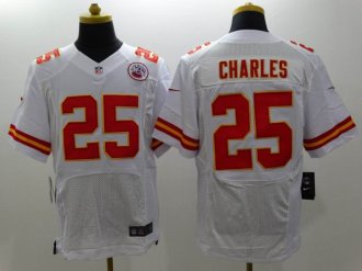 Nike Kansas City Chiefs #25 Charles White Men's NFL Elite Jerseys
