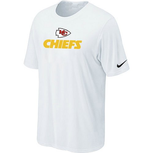 NEW NFL Kansas City Chiefs Authentic Logo T-Shirt White