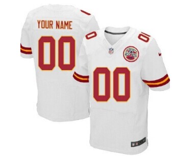 Nike Kansas City Chiefs Customized White Elite Jersey