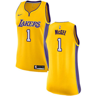 Nike Lakers #1 JaVale McGee Gold Women's NBA Swingman Icon Edition Jersey