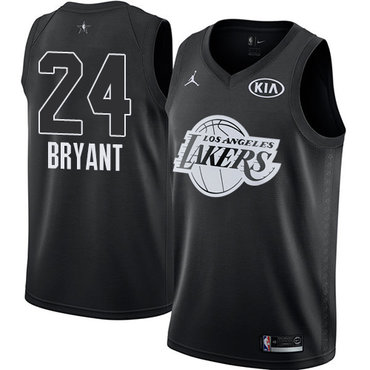 Nike Lakers #24 Kobe Bryant Black Youth NBA Jordan Swingman 2018 All-Star Game Jersey