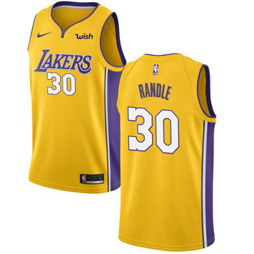 Nike Lakers #30 Julius Randle Gold NBA Swingman Icon Edition Jersey