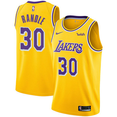 Nike Lakers #30 Julius Randle Gold NBA Swingman Icon Edition Jersey