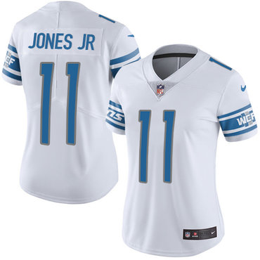 Nike Lions #11 Marvin Jones Jr White Women's Stitched NFL Limited Jersey