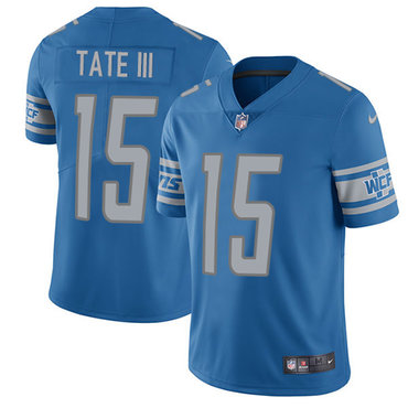 Nike Lions #15 Golden Tate III Light Blue Team Color Youth Stitched NFL Limited Jersey