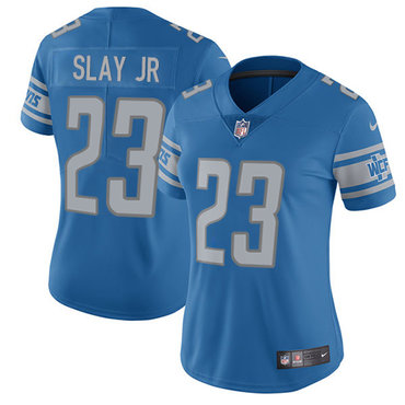 Nike Lions #23 Darius Slay Jr Light Blue Team Color Women's Stitched NFL Limited Jersey
