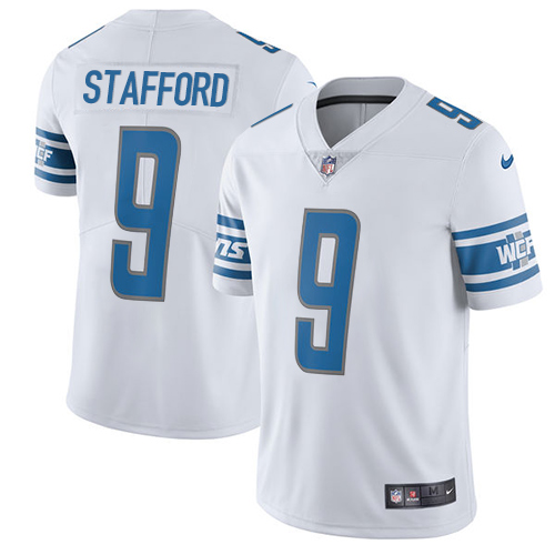 Nike Lions #9 Matthew Stafford White Youth Stitched NFL Limited Jersey