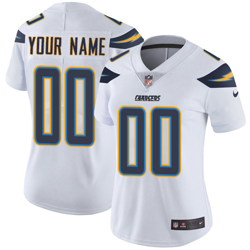 Nike Los Angeles Chargers Elite White Road Women's Jersey NFLVapor Untouchable Customized jerseys