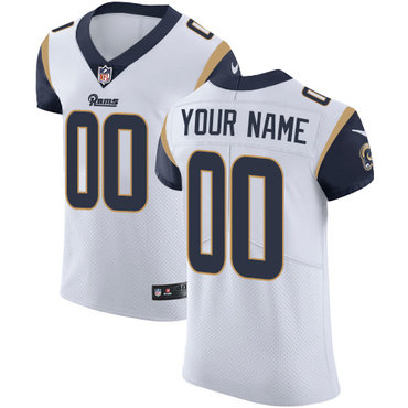Nike Los Angeles Rams  Elite White Road Men's Jersey NFL Vapor Untouchable Customized jerseys