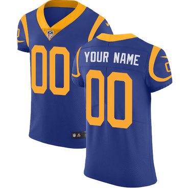 Nike Los Angeles Rams Elite Royal Blue Alternate Men's Jersey NFL  Vapor Untouchable Customized jerseys
