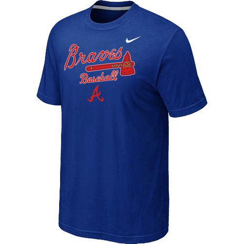 Nike MLB Atlanta Braves 2014 Home Practice T-Shirt - Blue的副本