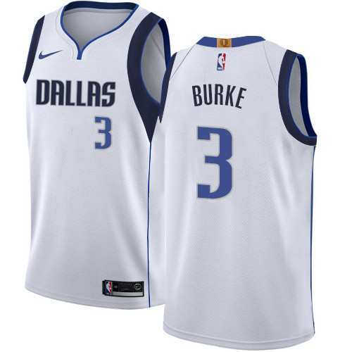 Nike Mavericks #3 Trey Burke White NBA Swingman Association Edition Jersey