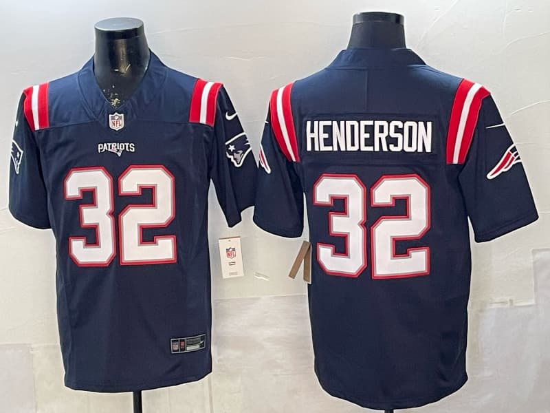 Nike Men's New England Patriots TreyVeyon Henderson #32 White Jersey  Dick's Sporting Goods