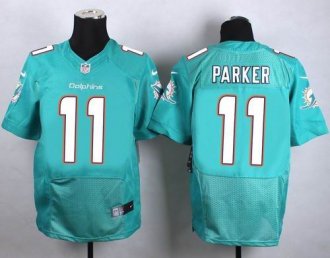 Nike Miami Dolphins #11 DeVante Parker Aqua Green Team Color Men's Stitched NFL New Elite jersey
