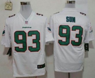 Nike Miami Dolphins #93 Ndamukong Suh White Men's Stitched NFL Game Jersey