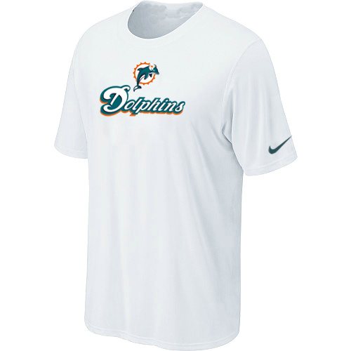 NEW NFL Miami Dolphins Authentic Logo T-Shirt White