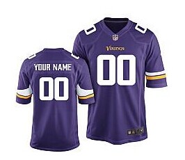 Nike Minnesota Vikings Customized 2013 Purple Elite Jersey