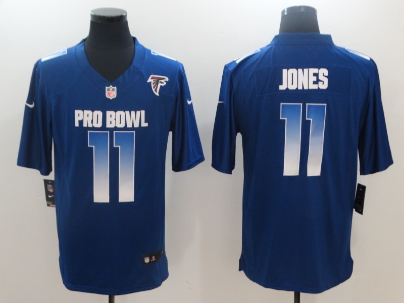 Nike NFC Falcons 11 Julio Jones Royal 2018 Pro Bowl Game Jersey