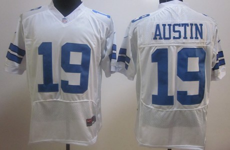 Nike NFL Jersey Dallas Cowboys #19 Miles Austin White Elite Style Stitched Jersey