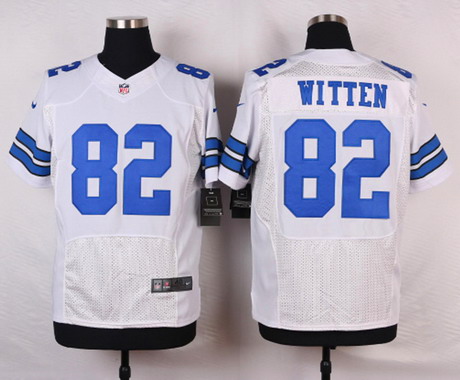 Nike NFL Jersey Dallas Cowboys #82 Jason Witten White Elite Style Stitched Jersey