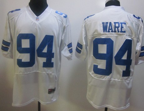 Nike NFL Jersey Dallas Cowboys #94 DeMarcus Ware White Elite Style Stitched Jersey