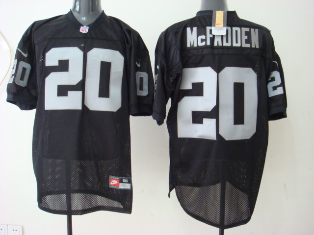Nike NFL Jersey Oakland Raiders #20 Darren McFadden Black Elite Style Jersey