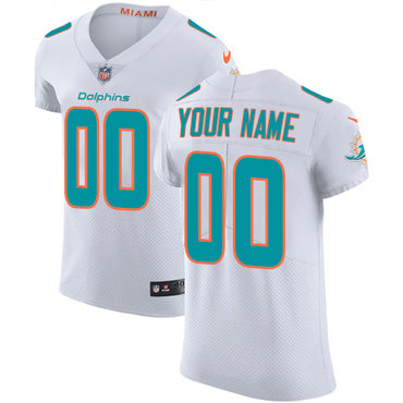 Nike NFL Miami Dolphins Vapor Untouchable Customized Elite White Road Men's Jersey