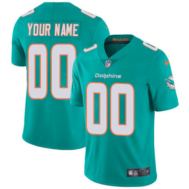 Nike NFL Miami Dolphins Vapor Untouchable Customized Limited Aqua Green Home Men's Jersey