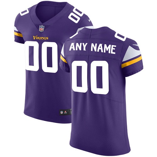 Nike NFL Minnesota Vikings Vapor Untouchable Customized Elite Purple Home Men's Jersey