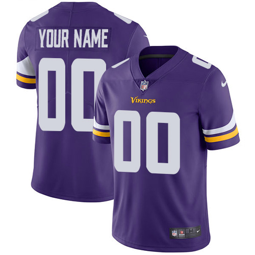 Nike NFL Minnesota Vikings Vapor Untouchable Customized Limited Purple Home Youth Jersey