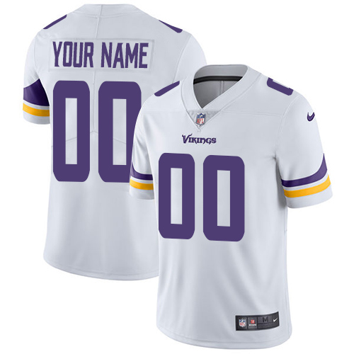 Nike NFL Minnesota Vikings Vapor Untouchable Customized Limited White Road Youth Jersey