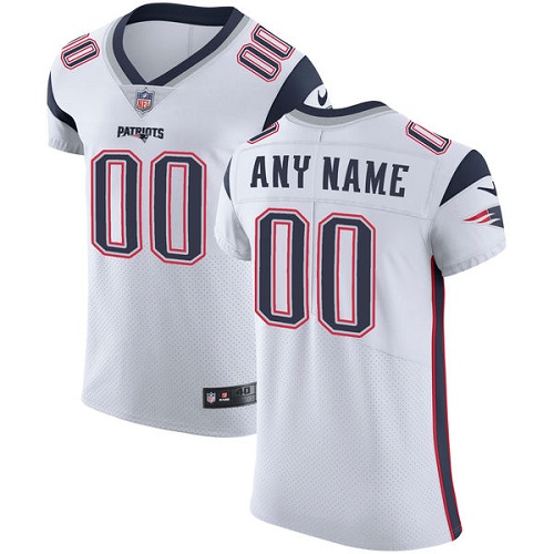 Nike NFL New England Patriots Vapor Untouchable Customized Elite White Road Men's Jersey
