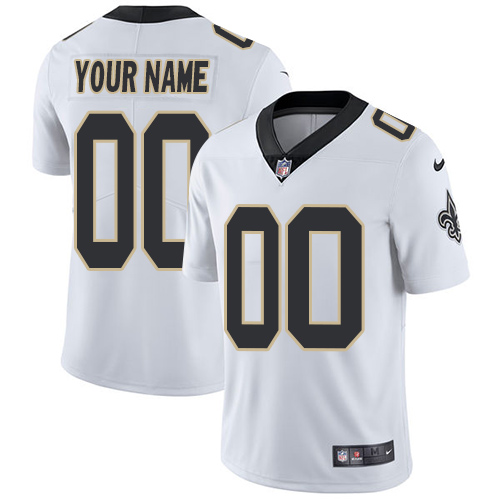 Nike NFL New Orleans Saints Vapor Untouchable Customized Limited White Road Men's Jersey